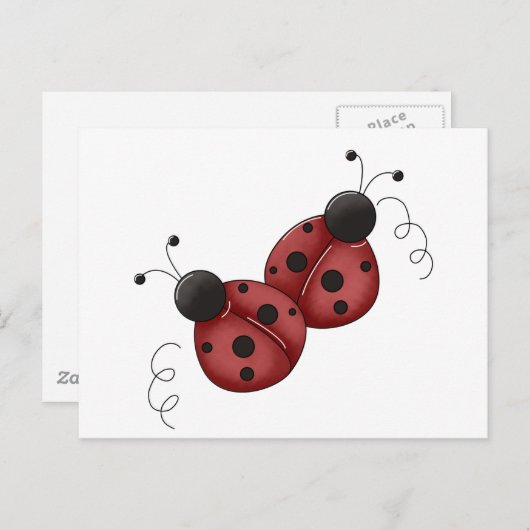 Carte Postale Ladybugs (Devant / Derrière)