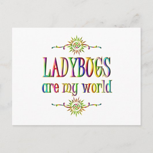 Carte Postale LADYBUGS sont mon monde (Devant)
