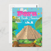 Carte Postale L'affiche de Peru Travel. (Devant / Derrière)