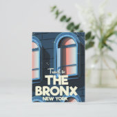 Carte Postale L'affiche de voyage du Bronx New York City (Debout devant)
