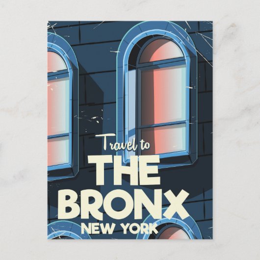 Carte Postale L'affiche de voyage du Bronx New York City (Devant)