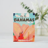 Carte Postale L'affiche de voyage vintage Bahamas Classic (Debout devant)