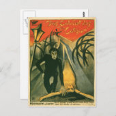 Carte Postale L'affiche du cabinet du Dr Caligari (Devant / Derrière)