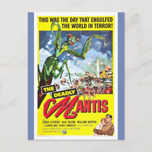 Carte Postale L'affiche du film MORTEL MANTIS (Devant)