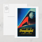 Carte Postale L'affiche promotionnelle de train de lumière du (Devant / Derrière)