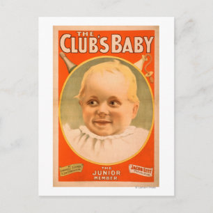 Carte Postale L'affiche théâtrale pour bébés du Club