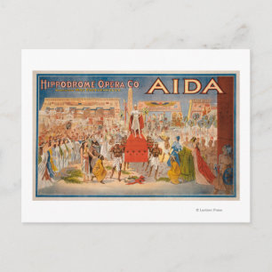 Carte Postale L'affiche théâtrale Spectacle Aida