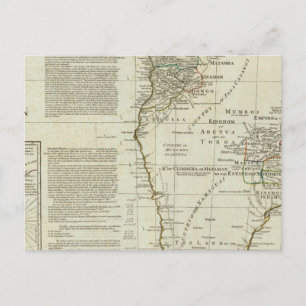 Carte Postale L'Afrique, avec tous ses états, royaumes