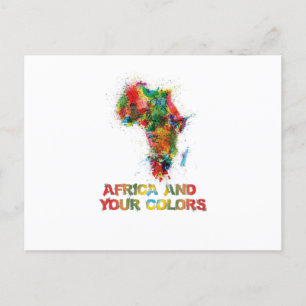 Carte Postale L'Afrique et vos couleurs