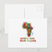 Carte Postale L'Afrique et vos couleurs (Devant / Derrière)