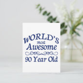 Carte Postale L'âge de 90 ans le plus impressionnant du monde (Debout devant)