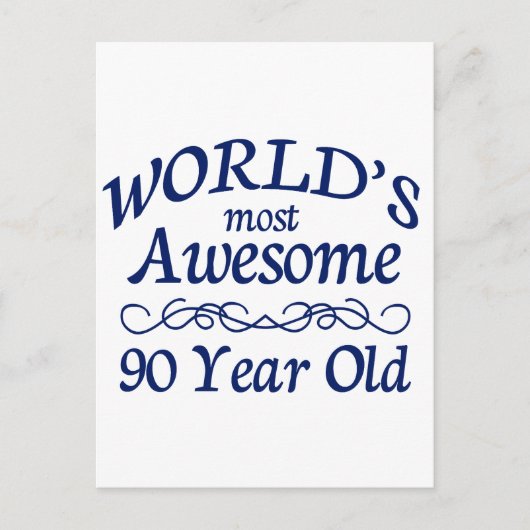 Carte Postale L'âge de 90 ans le plus impressionnant du monde (Devant)