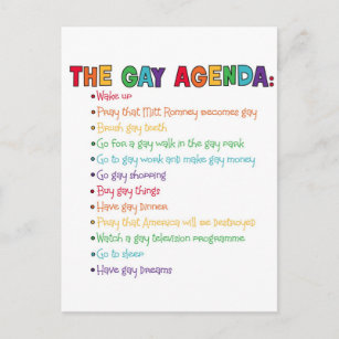 Carte Postale L'agenda gay