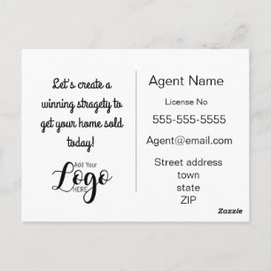 Carte Postale l'agent immobilier drôle dénichez votre prochaine