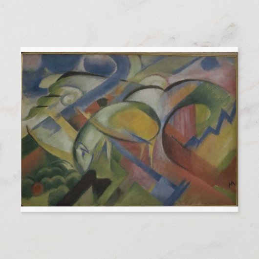 Carte Postale L'agneau de Franz Marc (Devant)