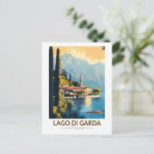 Carte Postale Lago di Garda Italie Voyage Art Rétro (Debout devant)