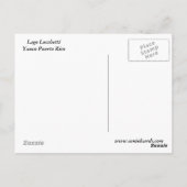 Carte Postale Lago Lucchetti Yauco (Dos)