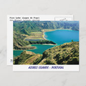 Carte Postale Lagoa do Fogo - Açores (Devant / Derrière)