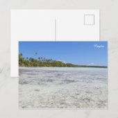 Carte Postale Lagon bleu de Rangiroa (Devant / Derrière)