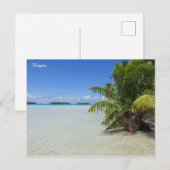 Carte Postale Lagon bleu de Rangiroa (Devant / Derrière)