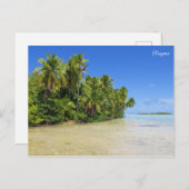 Carte Postale Lagon bleu de Rangiroa (Devant / Derrière)