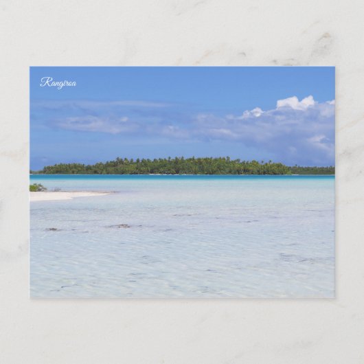 Carte Postale Lagon bleu de Rangiroa (Devant)