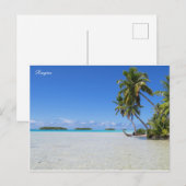 Carte Postale Lagon bleu de Rangiroa (Devant / Derrière)
