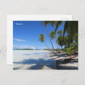 Carte Postale Lagon bleu de Rangiroa (Devant / Derrière)