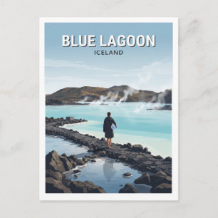 Carte Postale Lagon Bleu Grindavík Islande Voyage Souvenir