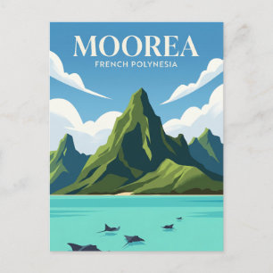Carte Postale Lagon de Moorea Polynésie française