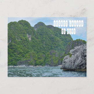 Carte Postale Lagon secret à El Nido Palawan