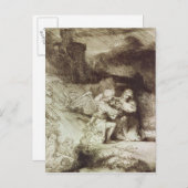 Carte Postale L'agonie dans le jardin (Devant / Derrière)