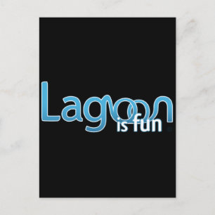 Carte Postale Lagoon est un logo amusant