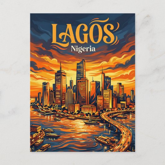 Carte Postale Lagos Island Nigeria (Devant)
