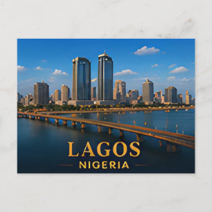 Carte Postale ✈️ Lagos Nigeria Cadeau de Voyage 🌍