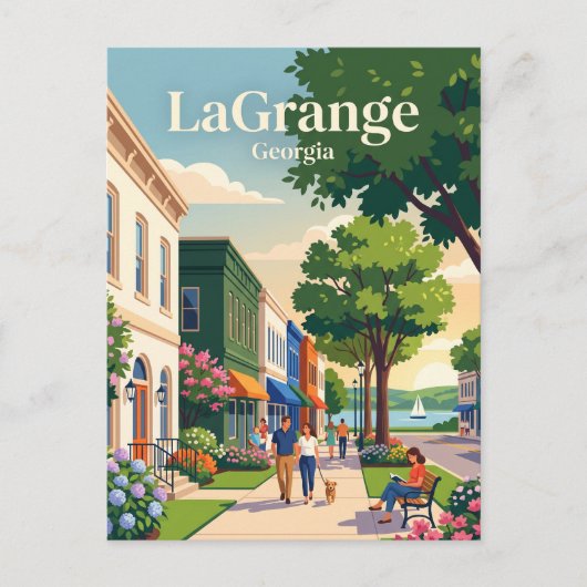Carte Postale LaGrange, Géorgie (Devant)