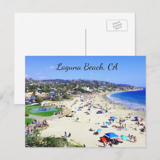 Carte Postale Laguna Beach, CA (Devant / Derrière)