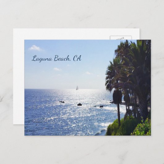 Carte Postale Laguna Beach, CA (Devant / Derrière)