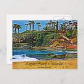 Carte Postale Laguna Beach, Californie (Devant / Derrière)