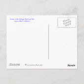 Carte Postale Laguna Beach, Californie (Dos)