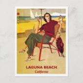 Carte Postale Laguna Beach, Californie, Voyage Retro (Devant)