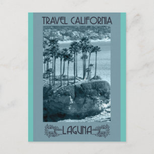 CARTE POSTALE LAGUNA BEACH  CALIFORNIE VOYAGE VINTAGE