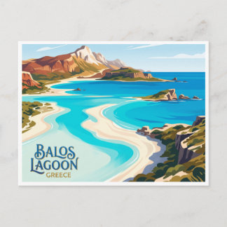 Carte Postale Lagune de Balos Kissamos Grèce