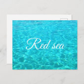 Carte Postale Lagune de la mer Rouge (Devant / Derrière)