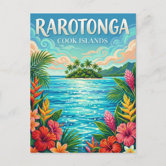 Carte Postale Lagune de Muri Îles Cook (Devant)