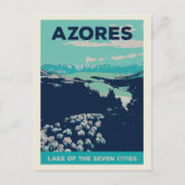 Carte Postale Lagune des Açores de 7 villes illustration Portuga (Devant)