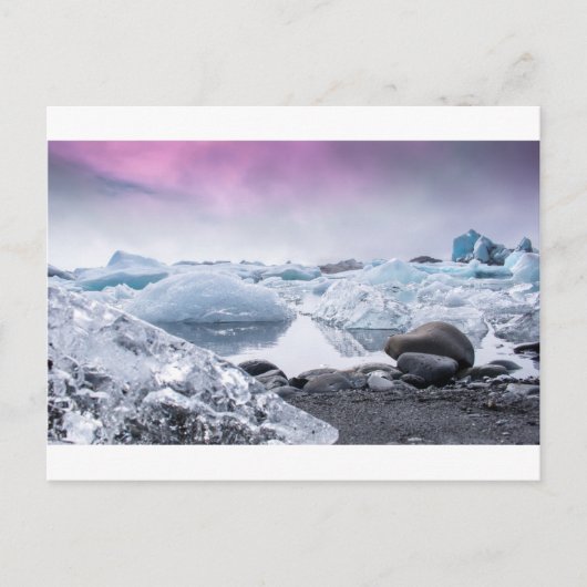 Carte Postale Lagune des glaciers d'Islande (Devant)