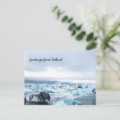 Carte Postale Lagune des glaciers islandais (Debout devant)