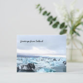 Carte Postale Lagune des glaciers islandais (Debout devant)