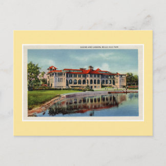 Carte Postale Lagune du casino vintage Detroit Belle Isle
